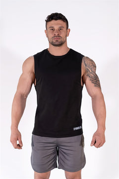 Tank Top Never Give Up Noir