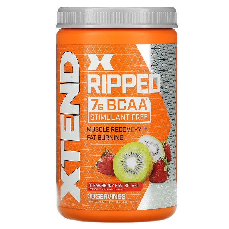 Xtend, Ripped, 7 g de BCAA, Purée de kiwi et de fraise, 495 g - Shakeproteine