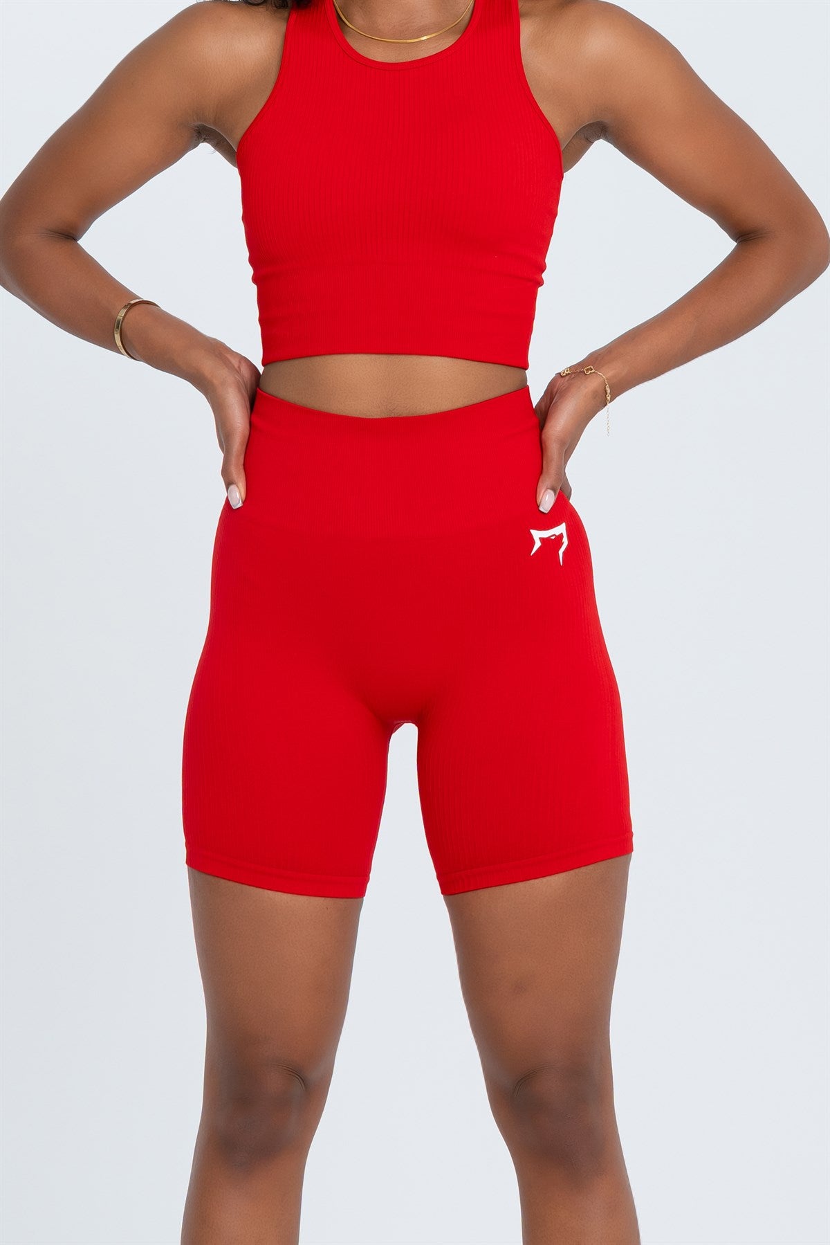 Gymwolves Women's Sports Shorts | Seamless Sports Shorts | Ribbed - Shakeproteine