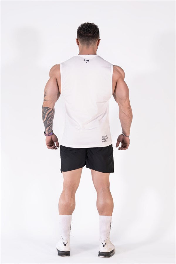 Gymwolves Men's Sleeveless T-Shirt | Men's Sports T-Shirt | Workout Tank Top | Never Give Up - Shakeproteine