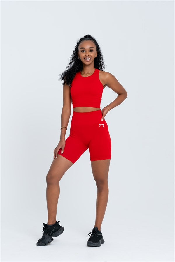 Gymwolves Women's Sports Shorts | Seamless Sports Shorts | Ribbed - Shakeproteine