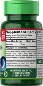 Nature's Truth Mélatonine 5 mg - Shakeproteine