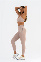Gymwolves Seamless Sports Leggings | Seamless Leggings | Slim Fit - powder - Shakeproteine