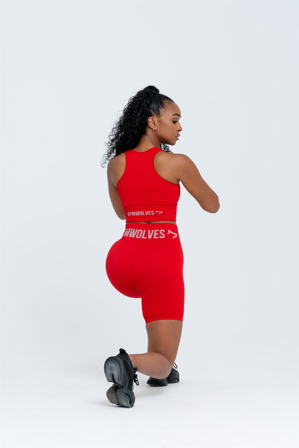 Gymwolves Women's Sports Shorts | Seamless Sports Shorts | Ribbed - Shakeproteine