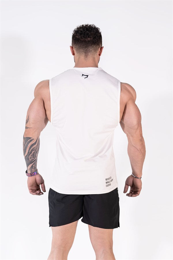 Gymwolves Men's Sleeveless T-Shirt | Men's Sports T-Shirt | Workout Tank Top | Never Give Up - Shakeproteine