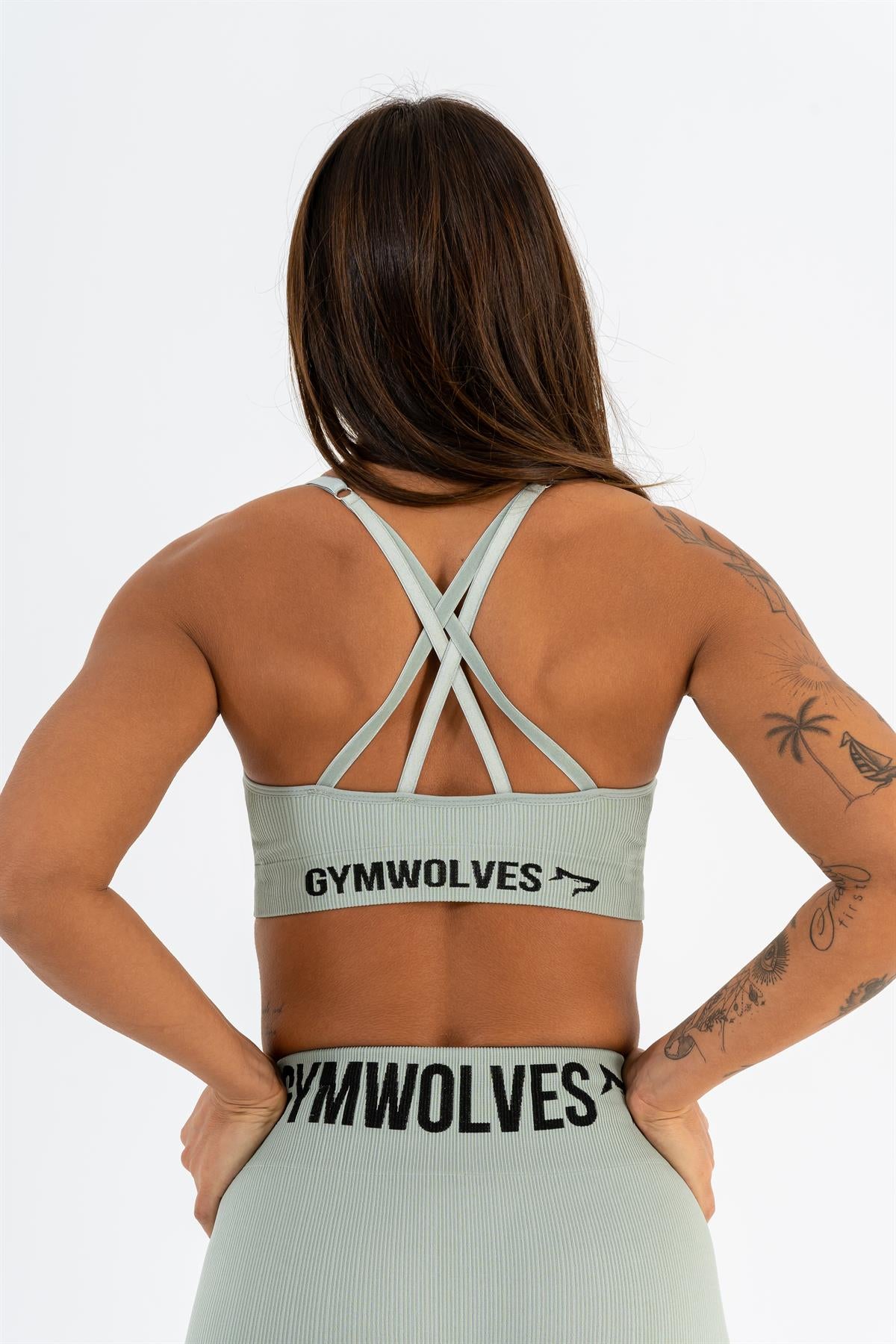 Seamless Sports Bra Gymwolves | Seamless Bra | MINT - Shakeproteine