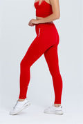 Gymwolves Seamless Sports Leggings | Thick Ribbed Rouge - Shakeproteine