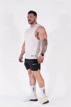Gymwolves Men's Sleeveless T-Shirt | Men's Sports T-Shirt | Workout Tank Top | Never Give Up - Shakeproteine