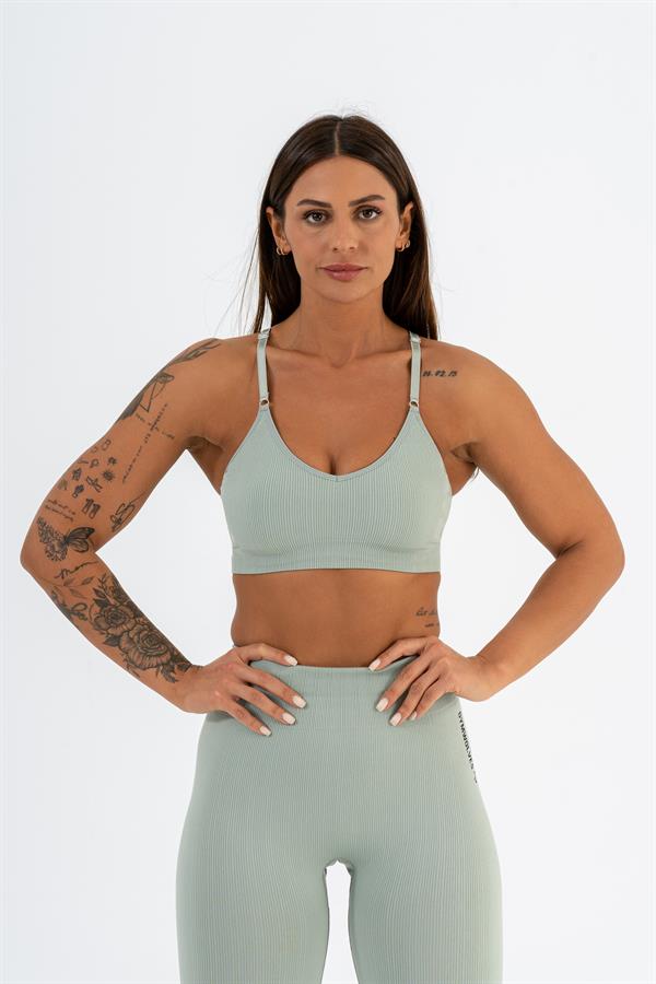 Seamless Sports Bra Gymwolves | Seamless Bra | MINT - Shakeproteine