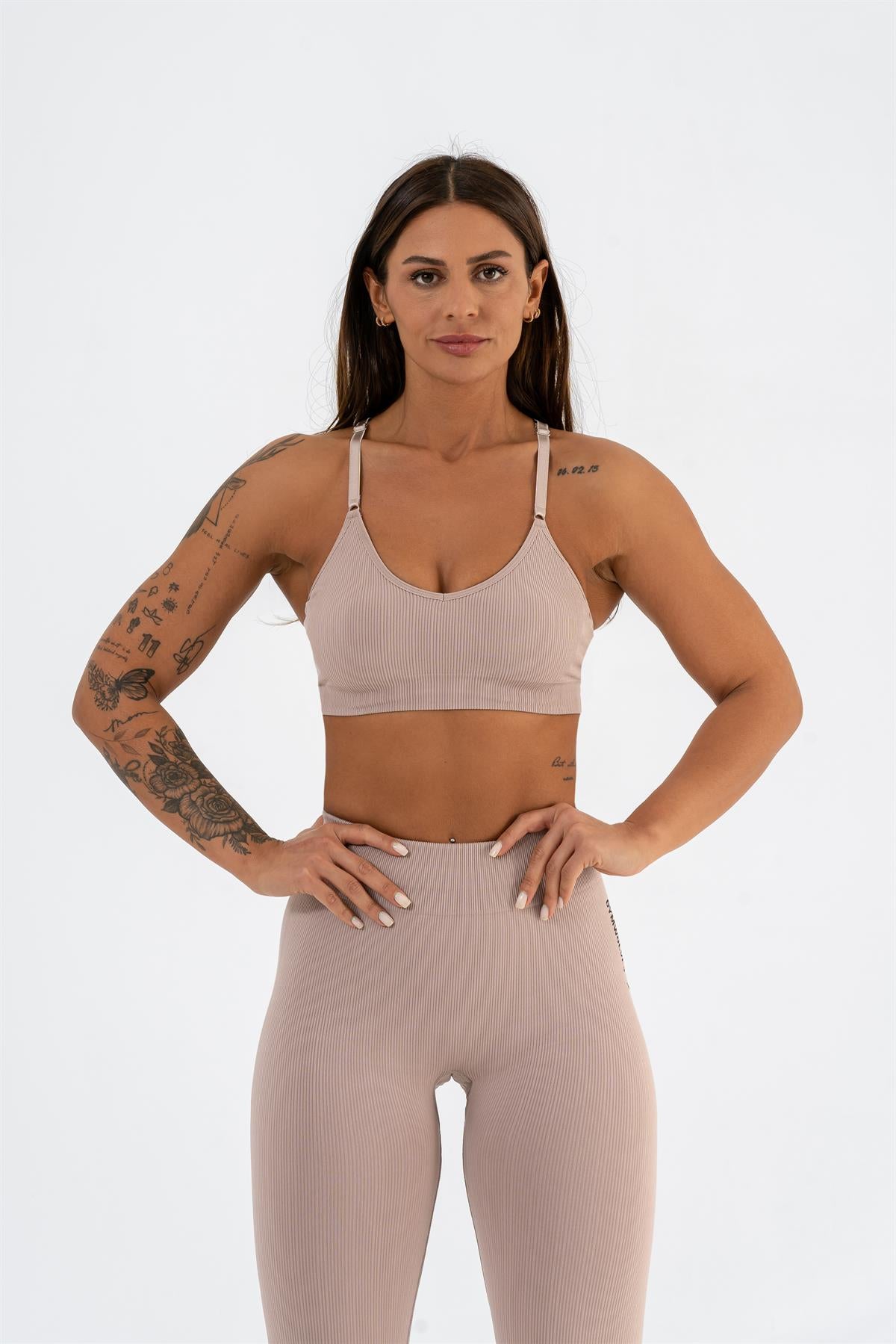 Seamless Sports Bra Gymwolves | Seamless Bra | Powder - Shakeproteine