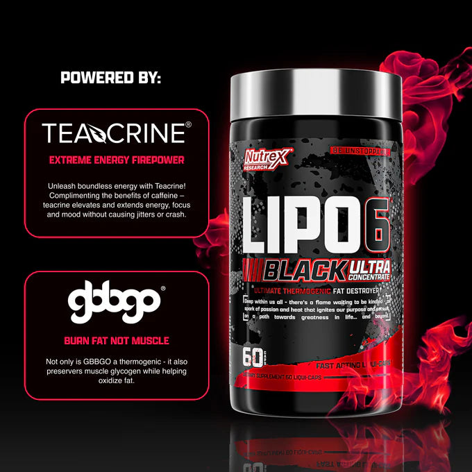 NUTREX – LIPO 6 BLACK ULTRA CONCENTRATE 60 CAPS - Shakeproteine