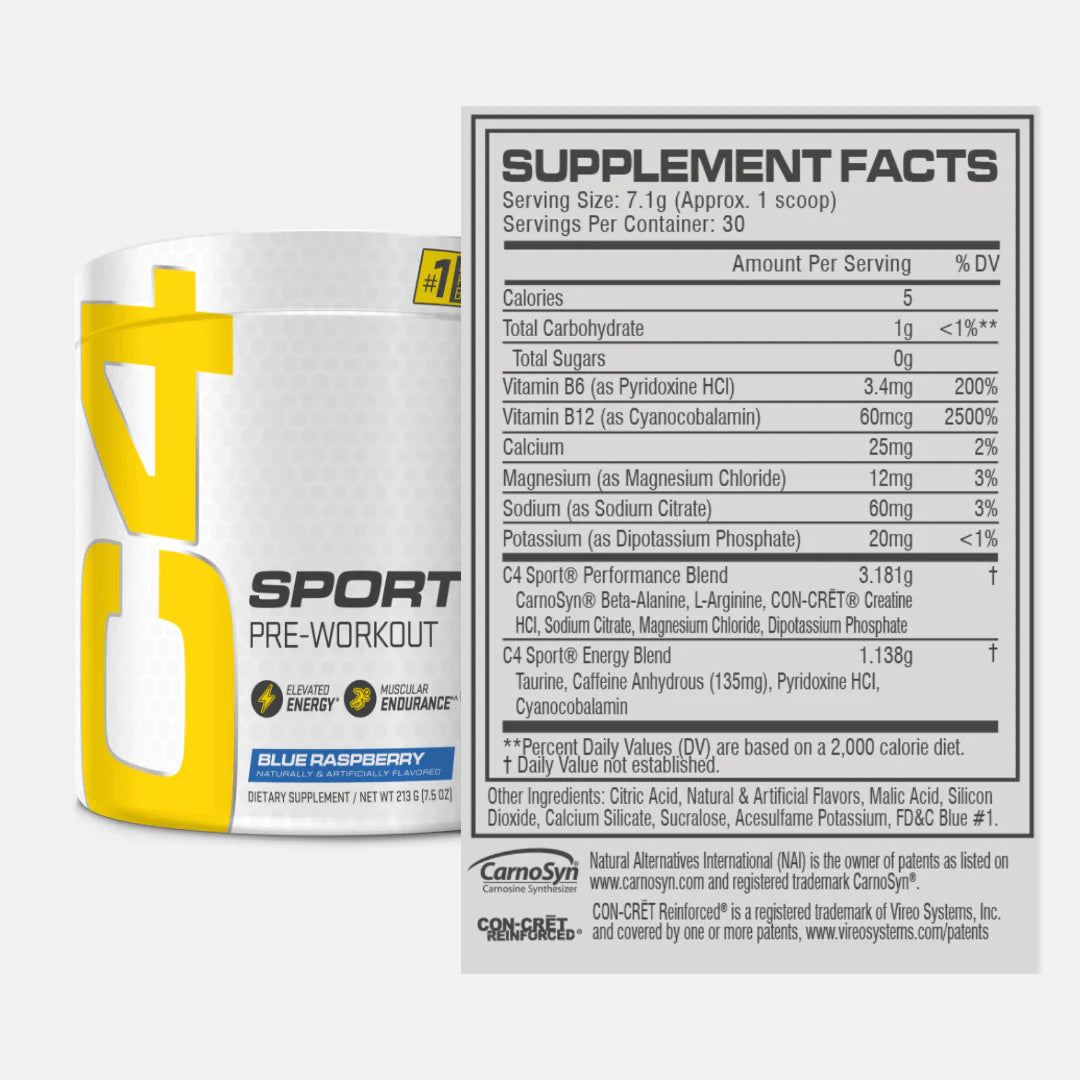 C4 Sport® Pre Workout - Shakeproteine