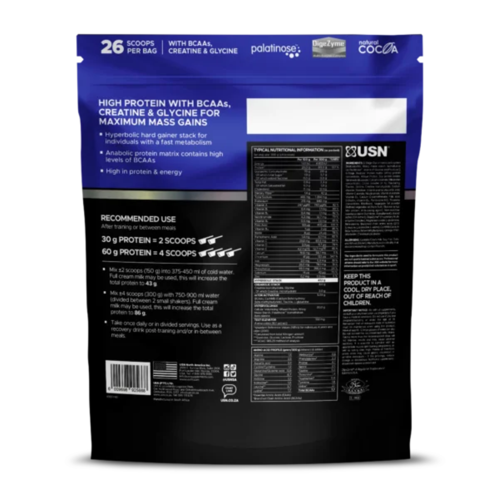 USN HYPERBOLIC MASS GH 2KG - Shakeproteine