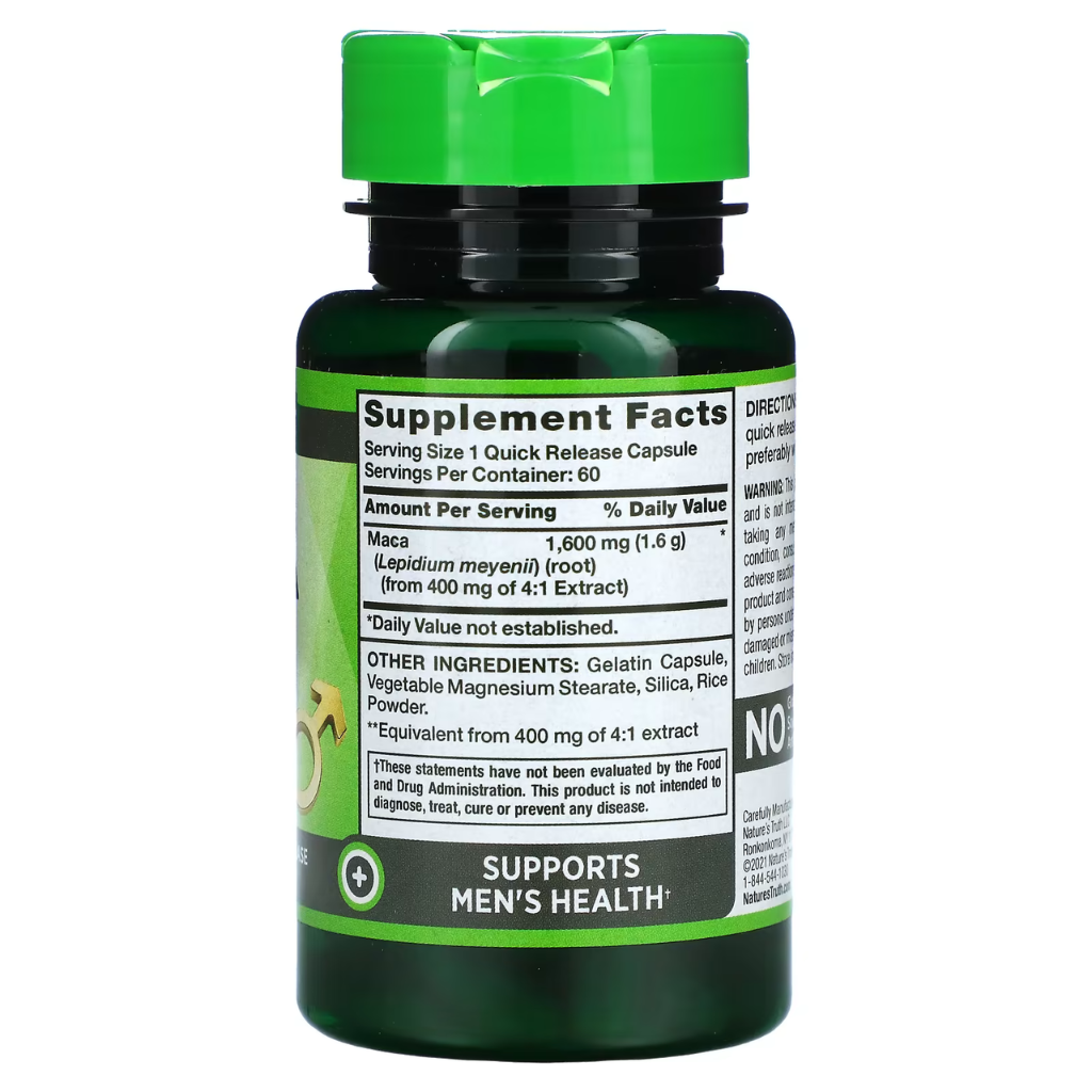 Maca, 1600 mg - 60 capsules - Shakeproteine