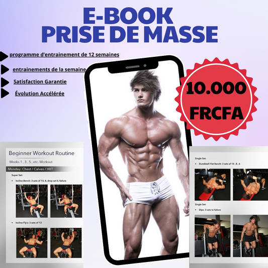 E-BOOK PRISE DE MASSE - 12 SEMAINES 