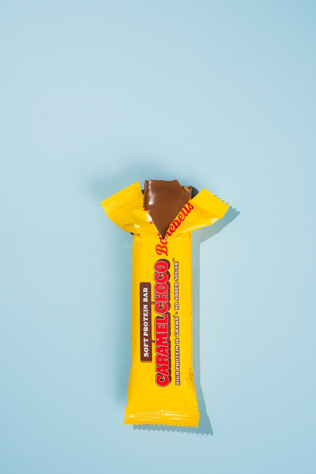 Barebells Soft Protein Bar Caramel Choco ouverte