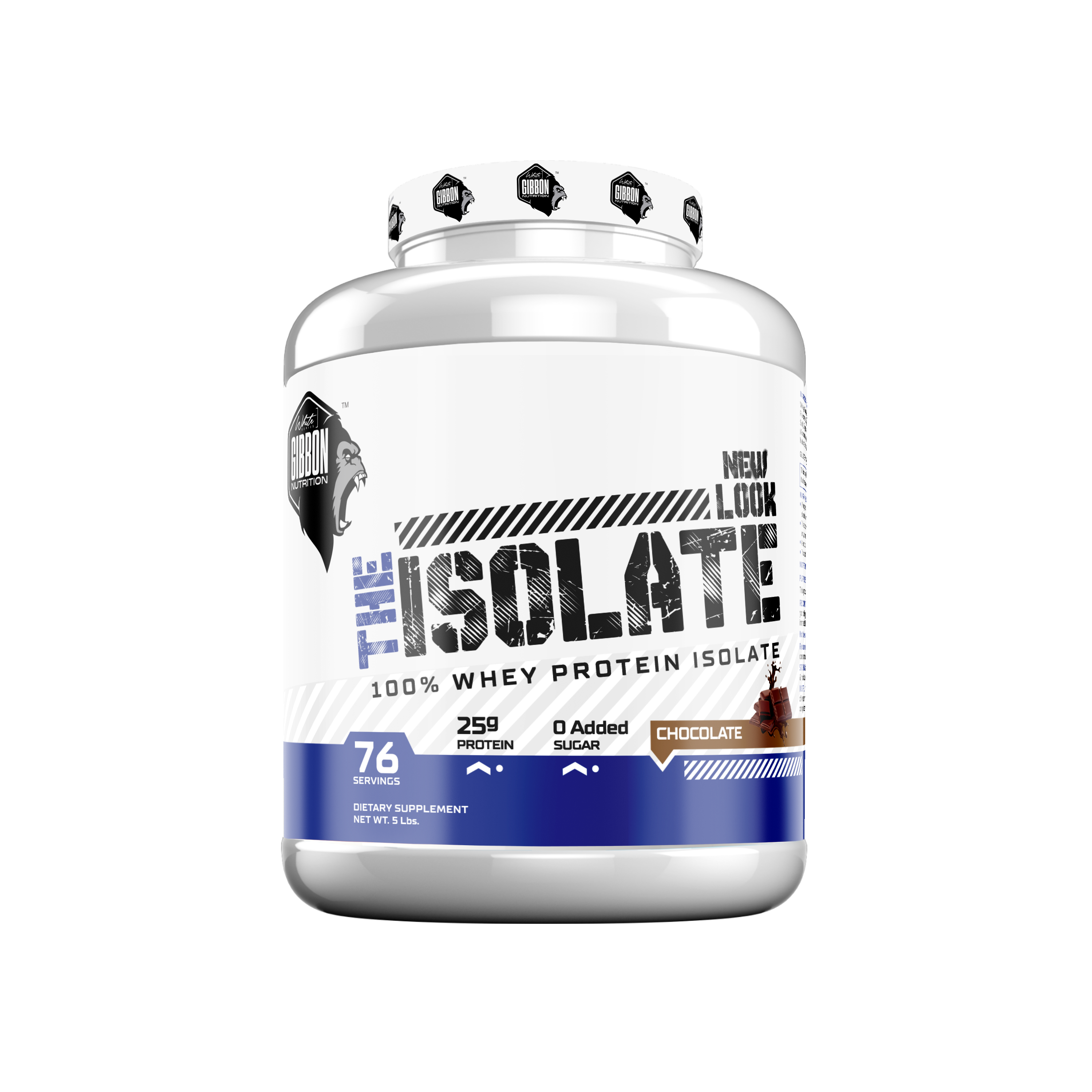 GIBBON NUTRITION WHITE SERIES ISOLATE 5LBS