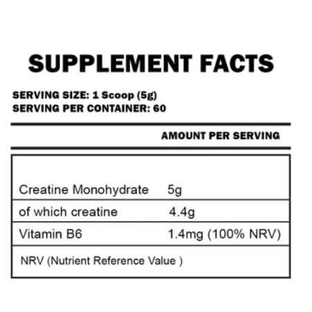 Creatine monohydrate 300Gr KEVIN LEVRONE - Shakeproteine