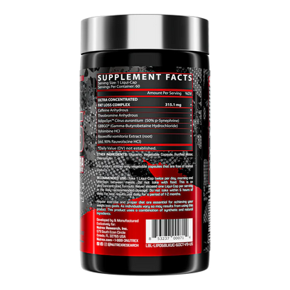 NUTREX – LIPO 6 BLACK ULTRA CONCENTRATE 60 CAPS