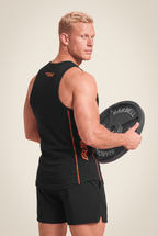 Débardeur Gorilla Wear Monterey Noir/Orange — vue 2