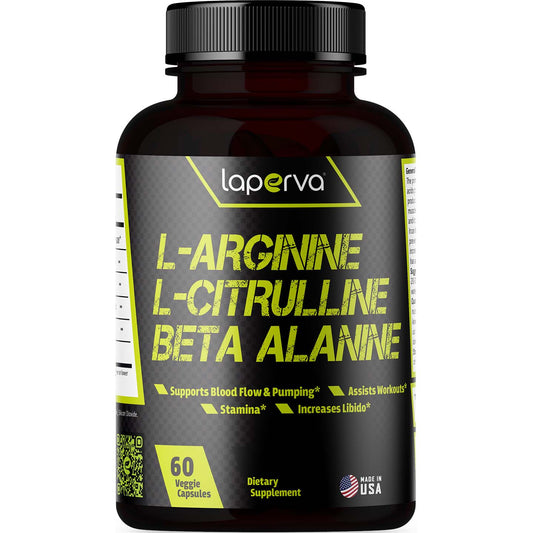Laperva L Arginine L Citrulline Beta Alanine, 60 Veggie Capsules - Shakeproteine