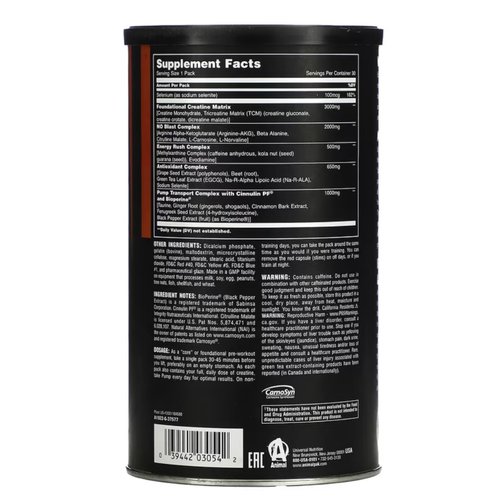 ANIMAL PUMP - UNIVERSAL - Shakeproteine