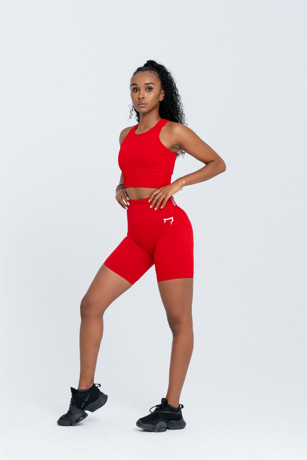Gymwolves Women's Sports Shorts | Seamless Sports Shorts | Ribbed - Shakeproteine
