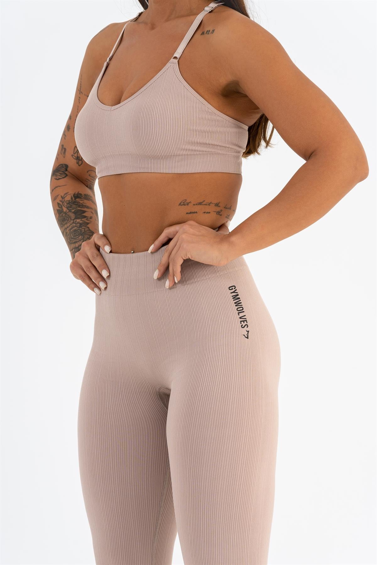 Seamless Sports Bra Gymwolves | Seamless Bra | Powder - Shakeproteine