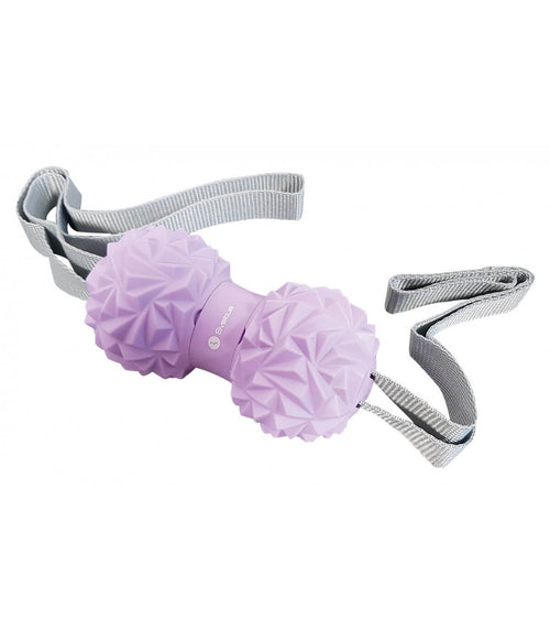 Balle de massage double mauve +sangle - Shakeproteine