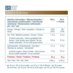 Valeurs nutritionnelles ISO 100 Cookies & Cream pour 100 g et par dose de 30 g
