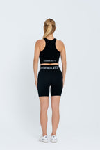 Gymwolves Women's Sports Shorts | Seamless Sports Shorts | Ribbed BLACK - Shakeproteine