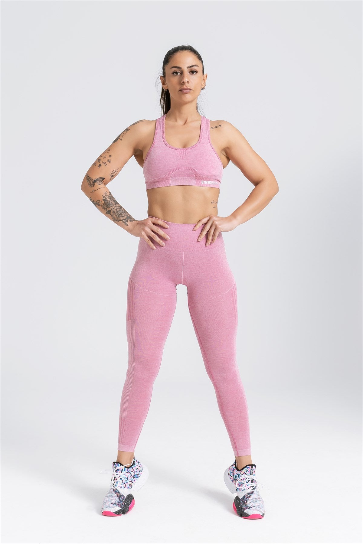 Soutien-gorge de sport sans couture Gymwolves | Série Energy | Doux Rose - Shakeproteine