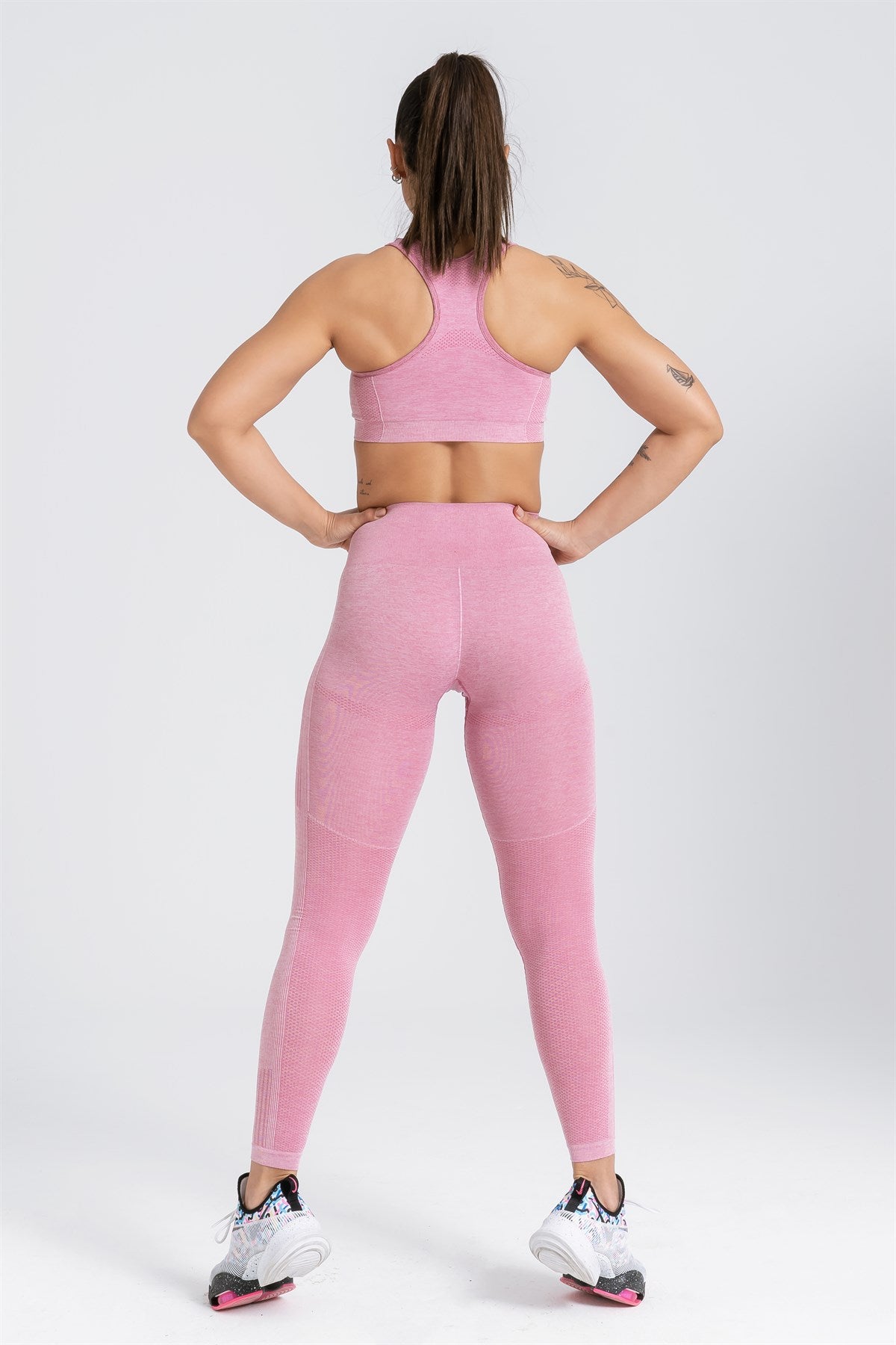 Soutien-gorge de sport sans couture Gymwolves | Série Energy | Doux Rose - Shakeproteine