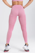 Gymwolves Women Seamles Sport Leggings | Energy Series | Rose - Shakeproteine