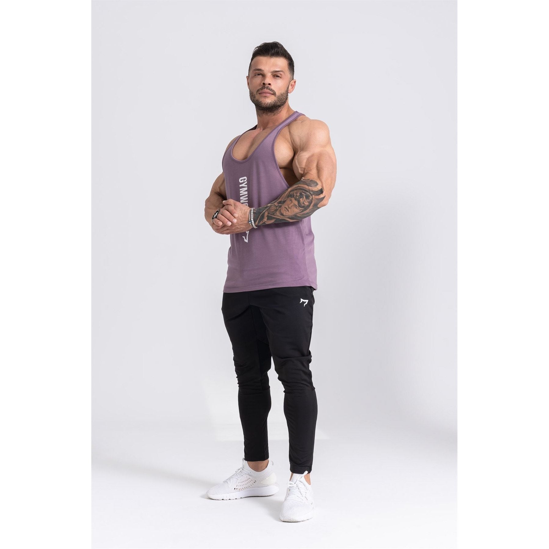 Gymwolves Man Thin Strapped Stringer Workout Tanktop - Shakeproteine