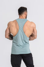 Gymwolves Men's Thin Strapped Stringer Green | Workout Tank Top - Shakeproteine