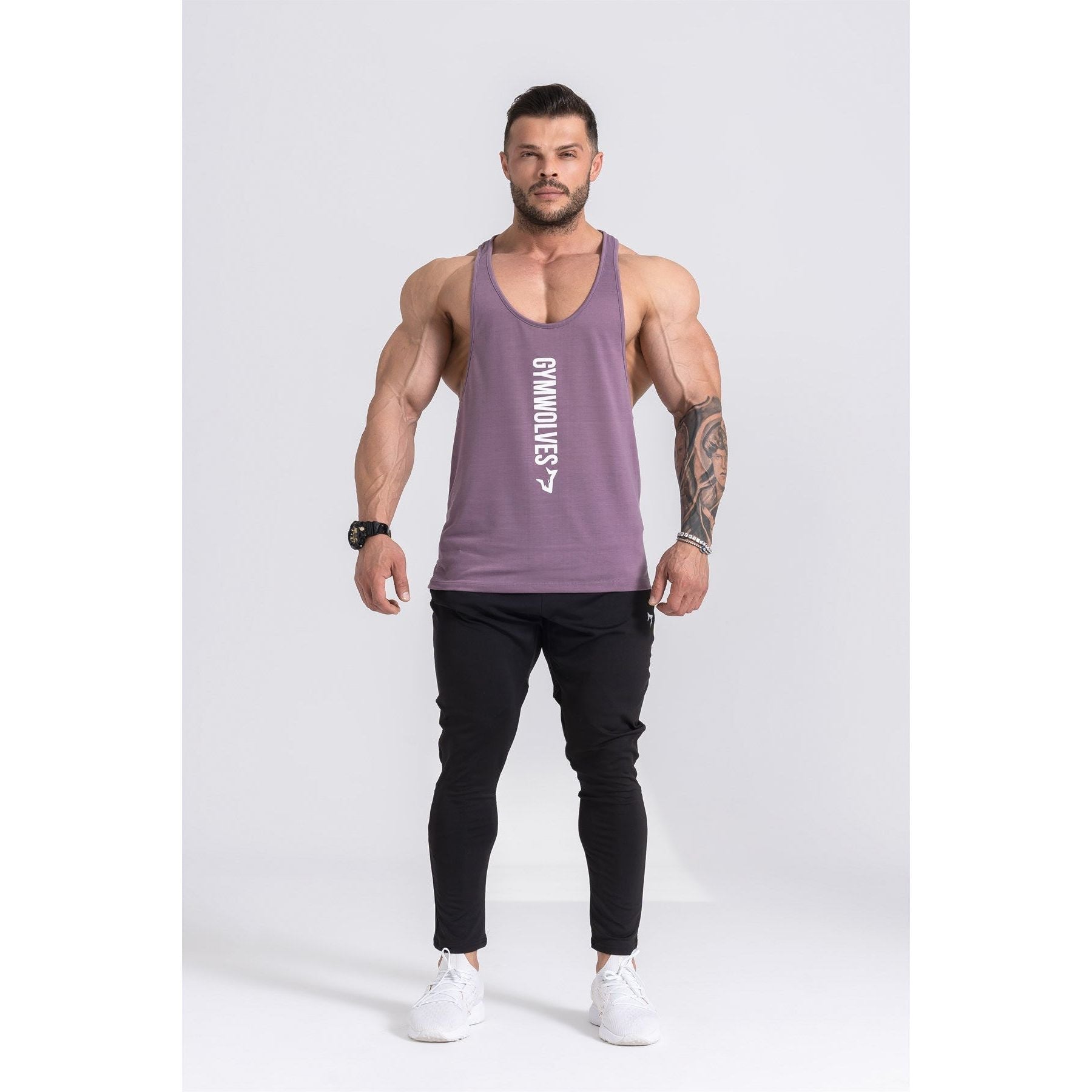 Gymwolves Man Thin Strapped Stringer Workout Tanktop - Shakeproteine