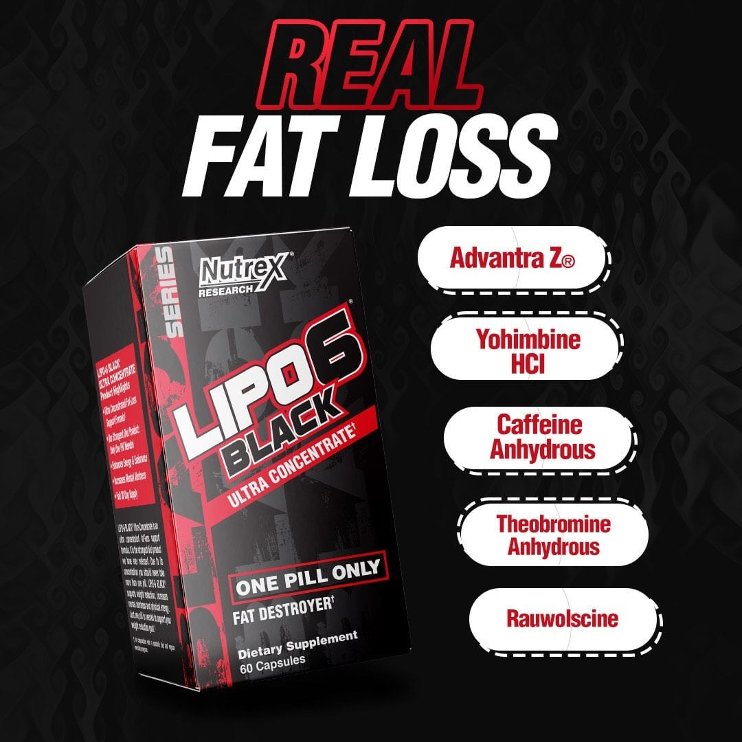 NUTREX – LIPO 6 BLACK ULTRA CONCENTRATE 60 CAPS - Shakeproteine