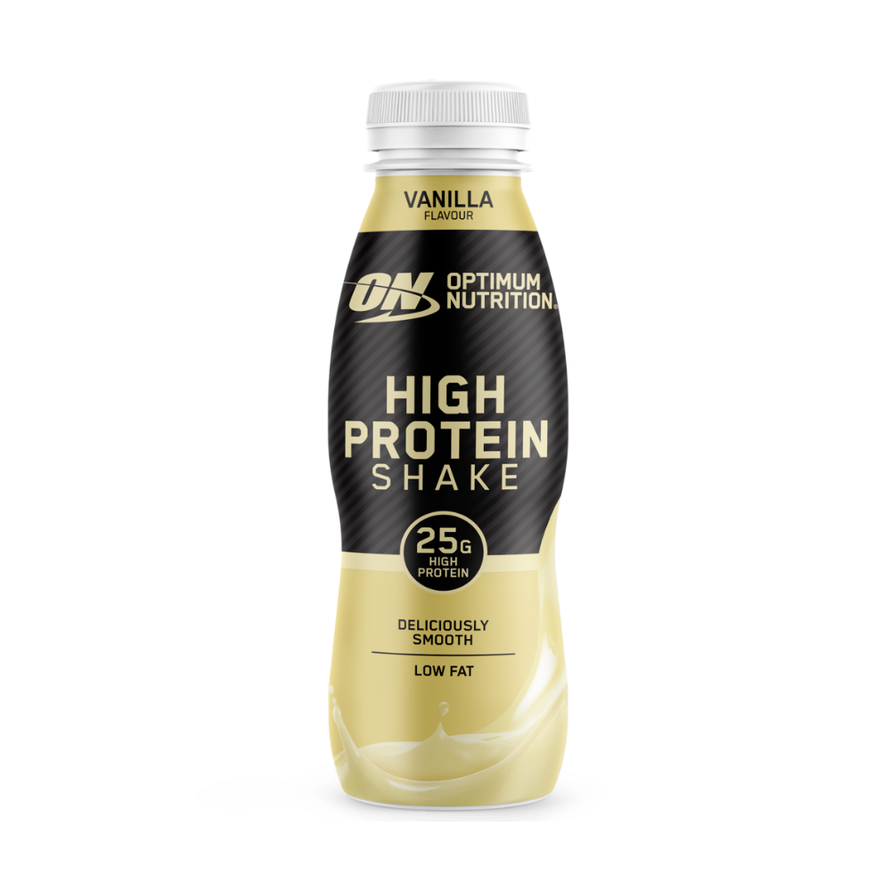 High Protein Shake Optimum Nutrition Vanille, bouteille de 330 ml