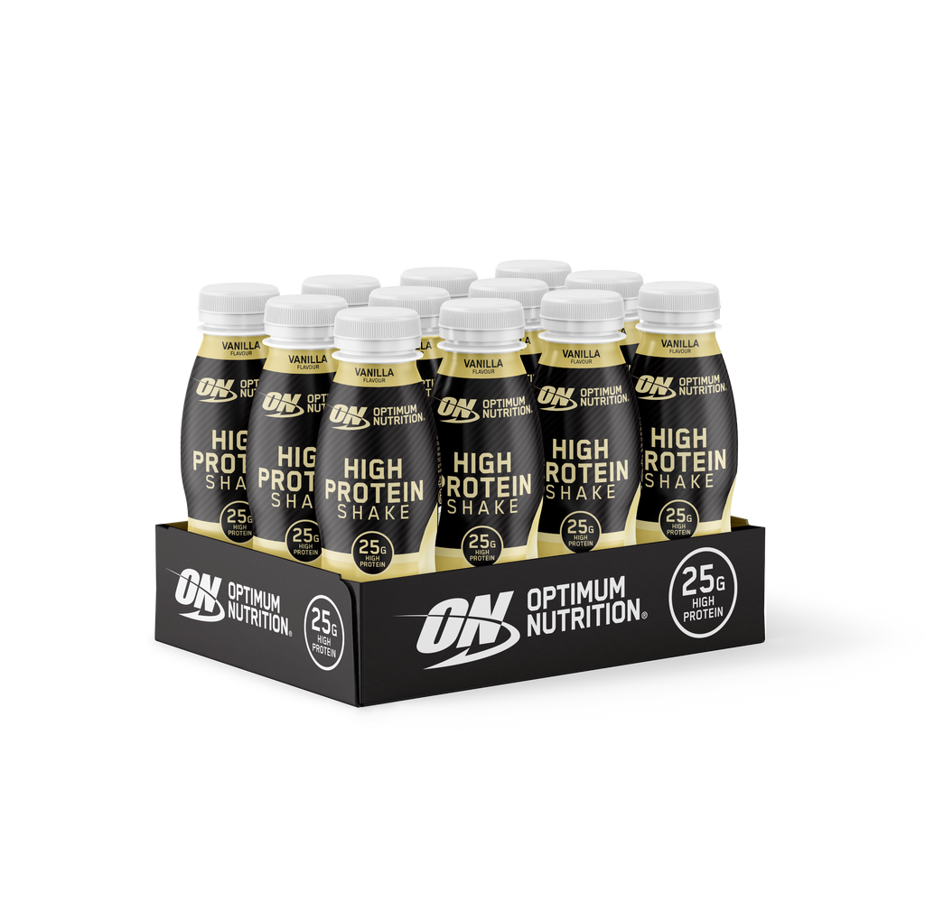 High Protein Shake Optimum Nutrition pack de 12 Vanille