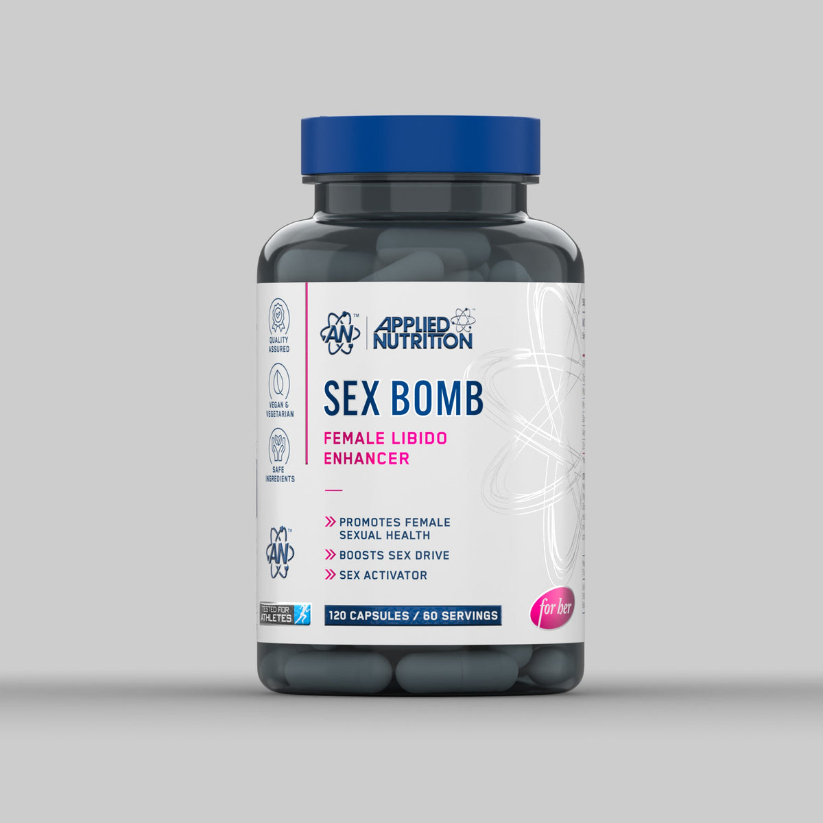Sex Bomb For Her Applied Nutrition, flacon de 120 gélules (60 doses)