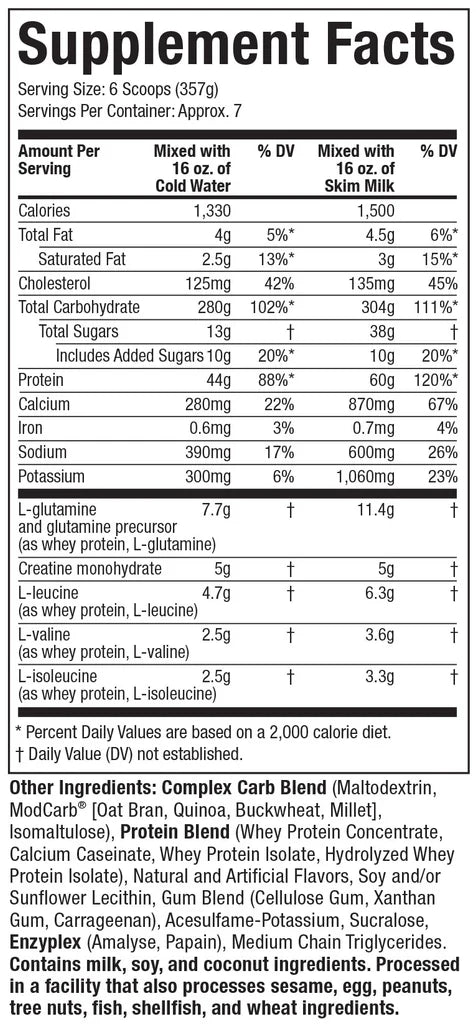 100% Mass Gainer - Muscletech