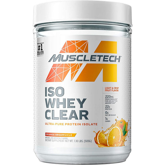 MuscleTech, ISO Whey Clear, Isolat de protéines ultra-pures, - Shakeproteine