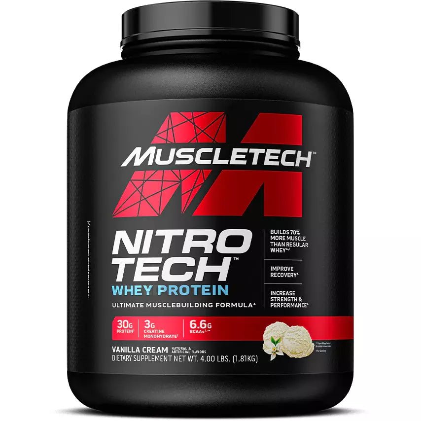 Nitro tech Whey protein - VANILLE 1.8KG 